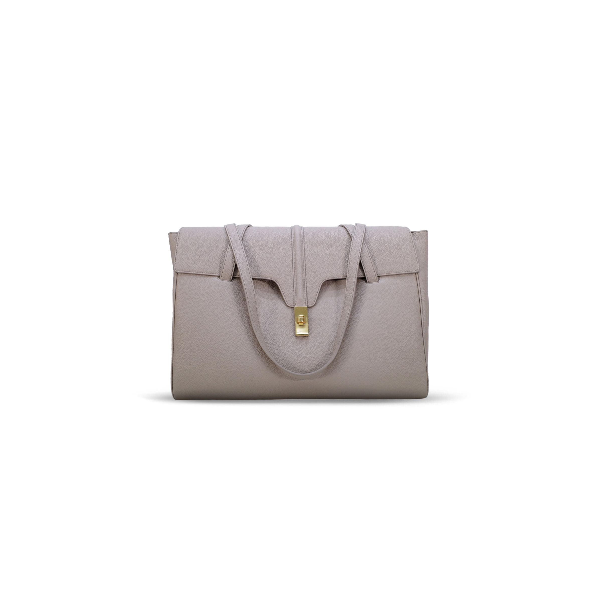 Ce**e large shoulder bag in soft16 grained cowhide 194043cr8.38nf (38*26*18cm)